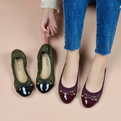 China Round In Socks Korean New Style Slip On Female Ladies Shoes Work Woman Shoes And Bag Set for sale