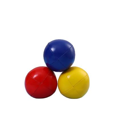 China Sports Toy Customized Pu Leather Soft Kids Toys Wholesale Small Balls Juggling Balls Beanball for sale