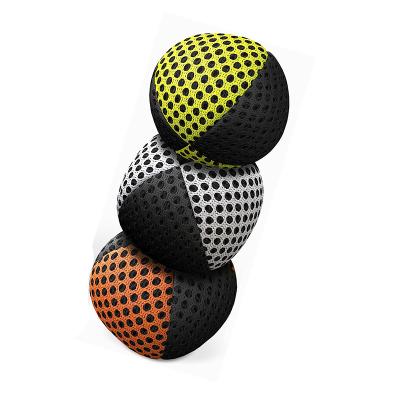 China Sports Toy Custom 4 Panels Juggling Balls Professional Juggle Balls For Beginners Kids Mesh Fabric Lightweight Balls Gifts For Promotion for sale