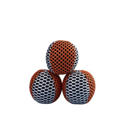 China Sports toys wholesale mesh fabric savk hacky toys kids soft mesh fabric small balls juggling balls bean bags for sale