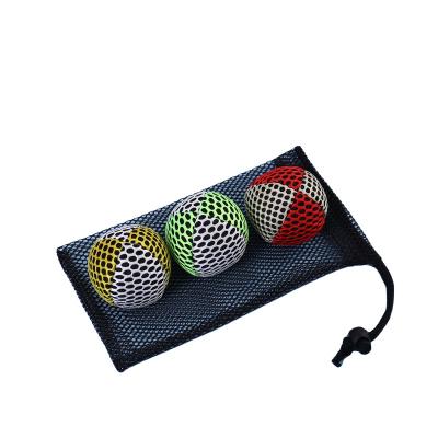 China Toy Factory Customized mesh fabric kids juggling balls toys sports small hacky bag soft wholesale balls juggling balls bean bags for sale