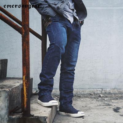 China Custom Emersongear Plus Size Men's Elastic Outdoor Camouflage Jeans Tactical Stretched Cargo Jeans Casual Pants for sale