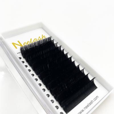 China OEM Natural Private Label 3D Packaging Faux Mink False Lashes Synthetic Individual Silk Eyelash Extension for sale