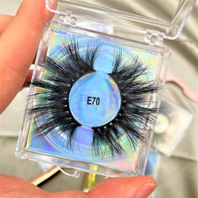 China Long Natural Sellers Natural Mink Real Lashes 18-22mm False Eyelashes In Stock Handmade Lashes Wholesale Lashbox Packaging for sale