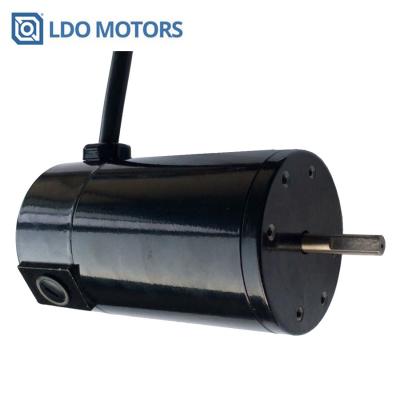 China Totally enclosed IP65 DC gear motor, 12V-48V with 4 pole or 8 pole encoder for solar tracking system equipment for sale