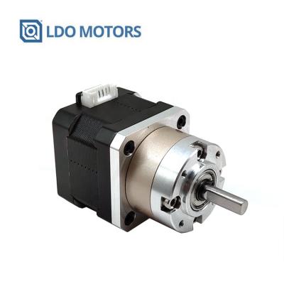 China Embedded NEMA17 34mm stepping motor with 5:1 gear ratio nema17 stepper motor for sale