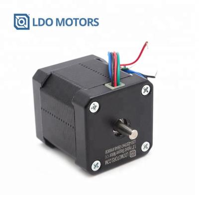 China Enclosed LDO NEMA17 Dual Shaft Hybrid Stepper Motor for sale