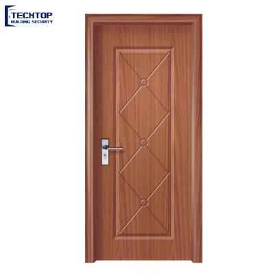 China New TECHTOP Modern Style Modern Design Doors PVC Wpc PVC Solid Interior Wood For Room for sale