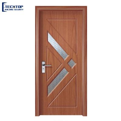 China New TECHTOP Modern Style Modern Design Doors PVC Wpc PVC Solid Interior Wood For Room Door for sale