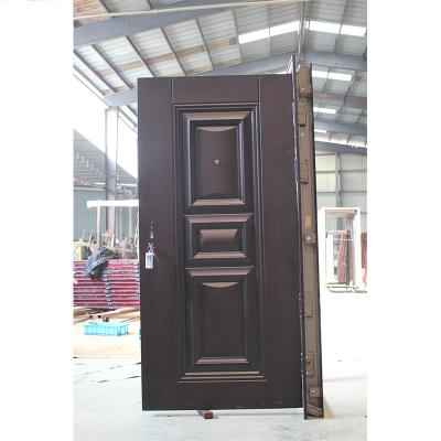 China TECHTOP manufacturer china steel door luxury modern design metal security waterproof anti-theft steel armor door for sale