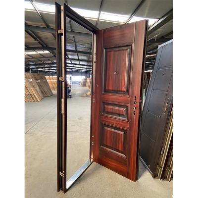 China Wholesale Anti-theft Painted Cheap Price Clod Rolled Iron Single Door for sale