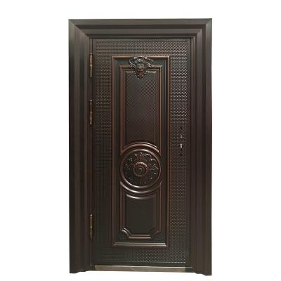 China TECHTOP anti-theft modern apartment door cast aluminum door zinc alloy door for sale