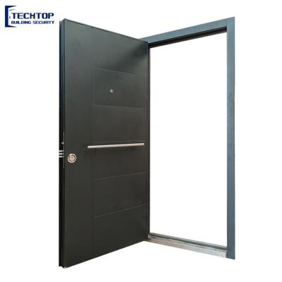 China TECHTOP Waterproof Steel Doors Power Coated Steel Entry Security Doors High Quality for sale