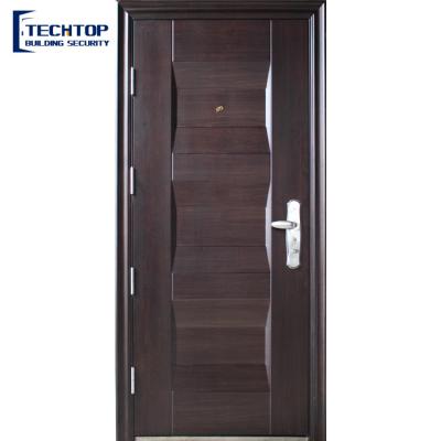 China Modern exterior commercial steel double door security steel door for hospital, apartment and villa for sale