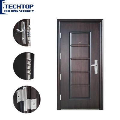 China TECHTOP Classic Chinese Manufacture Entrance Steel Main Door Classic Design For Cheap And Superior Security for sale