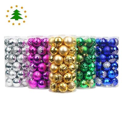 China Plastic China Supplies Modern Design Christmas Tree Decoration Ball Christmas Baubles Hanging Ornament Wedding Decoration for sale