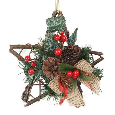 China Rattan China Wholesale Factory Christmas Decoration Indoor Magnolia Wreath for sale