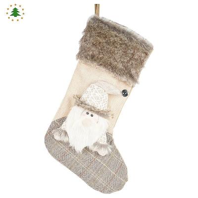 China Wholesale German Fabric Merry Christmas Gift Decorations Ugly Socks Felt Christmas Ornaments for sale