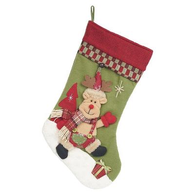 China New Fabric Christmas Stocking For Christmas 2019 for sale