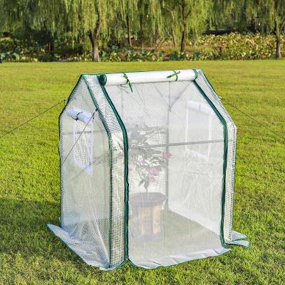 China Herb And Flower High Quality Easily Assembled Tower Shape Portable Mini Greenhouse for sale