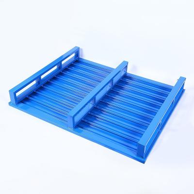 China Single Sided Racking Shipping Double Sided Heavy Steel Pallet Steel Pallet Feet for sale