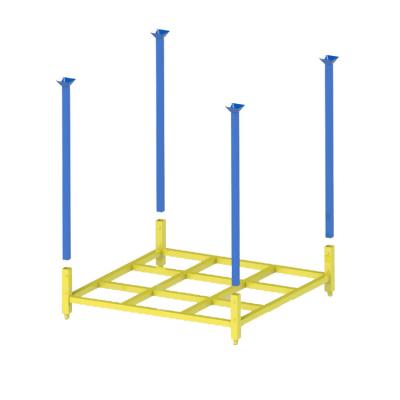 China Corrosion Protection Customized Storage Steel Iron Pile Steel Warehouse Stacking Rack for sale