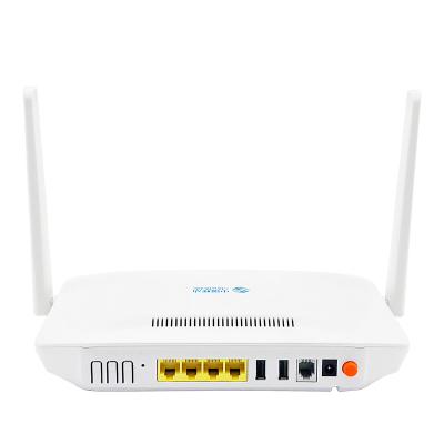 China FTTH/FTTB/FTTN Fiberhome ONU HG6821M 4GE+1POTS+2.4G&5G WiFi 5DB Dual Band English Antenna GPON Ontario WiFi AC Version Fiber Optic Equipment for sale