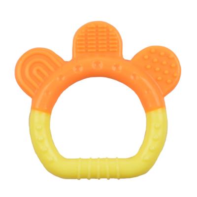 China Toy Wholesale Food Grade Soft BPA Free Silicone Baby Teether Toy for sale