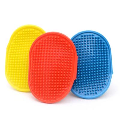 China Hot Selling Sustainable Pet Rubber Hand Brush for Bath and Massage for sale