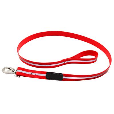 China Durable Soft And Reflective Dog Leash And Collar Set PVC Coated for sale