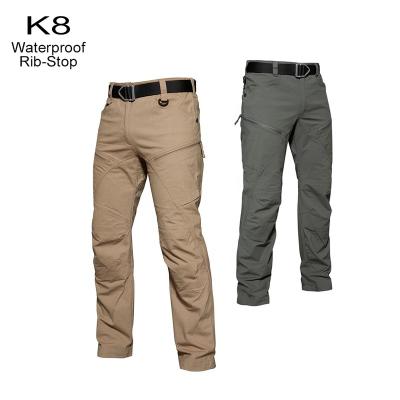 China Anti-Static Men's Rib Stop Waterproof Military Tactical Pants Pants Army Fans Combat Increasing Breeches Hunting Worker Cargo Pants for sale