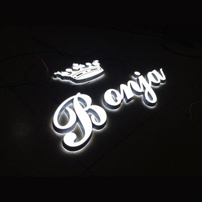 China Buildings 3D Acrylic Led Letters Cafe Outdoor Sign Acrylic Signs Custom Made Custom With Low Price for sale