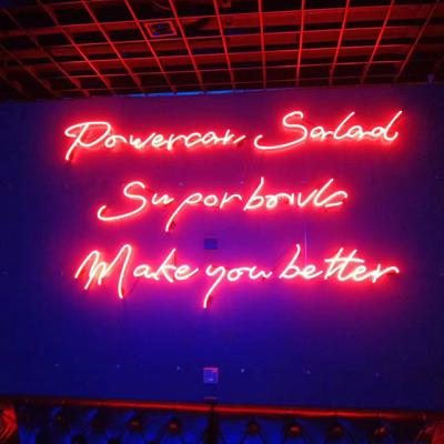 China Custom Waterproof Wall Acrylic Letters Customized Led Wired Waterproof Luminous Neon Sign for sale