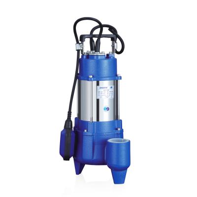 China Wastewater Treatment 220 Volt 0.75 3hp Sewage Pumps Submersible Water Pump for sale