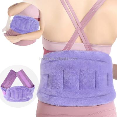 China Super Soft Short Plush Custom Waist Heat Wrap With Moist Heat Waist Compress Warm And Cold Protection for sale