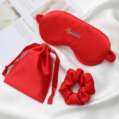 China Cute Anti-Puffiness Mulberry Silk Travel Sleep Blindfold Eye Mask With Straps For Night for sale