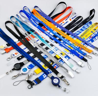 China Environmental Friendly Factory Wholesale Polyester Design Printing Custom Lanyards With Logo No Minimum Order for sale