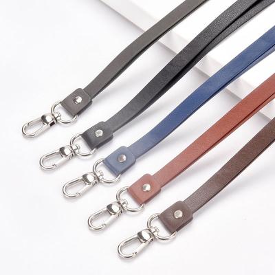 China Factory Wholesale Durable Low Moq Leather Lanyards With Logo Custom Other Pu Lanyard for sale