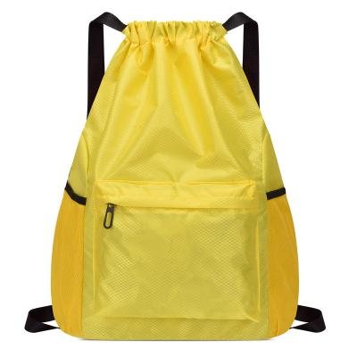 China Waterproof Custom Sports Drawstring Backpack Bag Casual Backpacks Travel Training Game Bag Novelty Gifts for sale