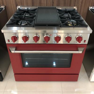 China Car SENG ETL Certified 4 Cooker Professional Kitchen Range Gas Stove Free Standing Powder Coating Oven for sale