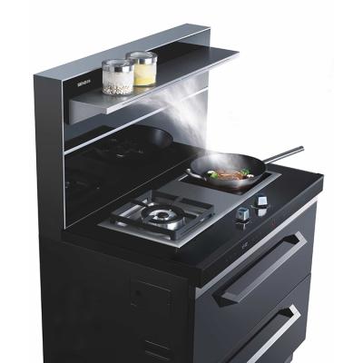 China New Design Triple Soot Ceramic / Glass Separation Integrated Stove Cooker for sale