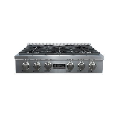 China Household SENG Kitchen Stainless Steel Cooker Top With 6 Burner for sale