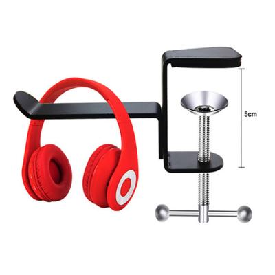 China Durable Custom Logo Home Office Use Durable Metal Under Desk Earphone Display Stand Headset Stand for sale