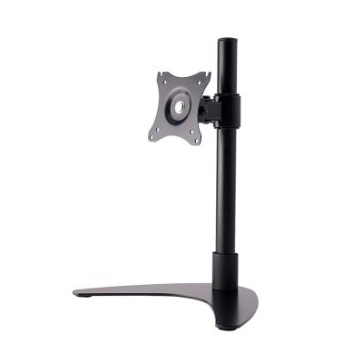 China Adjustable Display VESA Computer Monitor Stand 40cm Liftable Rotatable Monitor 10-32 Inch Height for sale