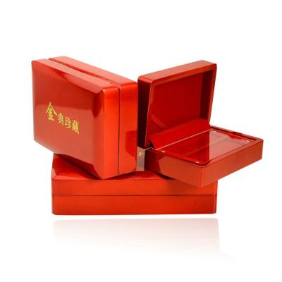 China Luxury Wooden Newest Jewelry Gift Simple High Gloss Lacquered Wooden Bullion Ingot Box for sale