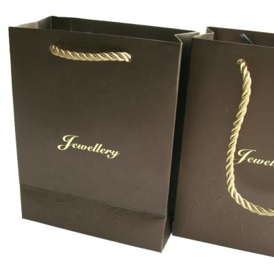 China Custom Logo Jewelry Christmas Gift Paper bag of small recyclable paper bags for gifts and jewelry box with handles for sale