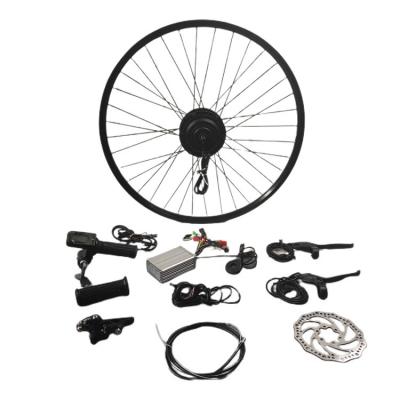 China Single wheel DGWZ 26inch 36v48v 250W350w hub motor brushless geared electric bicycle conversion kit for sale