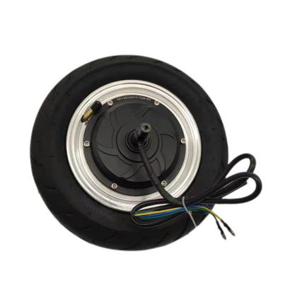 China Easy to Use Single Wheel 10inch 36V 48V 350W Brushless Hub Motor Electric Scooter DC Hub Motor with Wheel Tire for sale