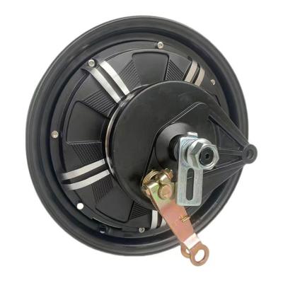 China High power 3.0-10 single wheel 10 inch hub gearless motor 48V 60V 1500W for electric scooter motorcycle with drum brake for sale