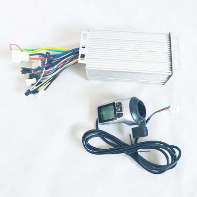 China Two Series Electric Bike Scooter Parts 500W Hub Motor Controller And LCD Display Speed ​​Meter for sale